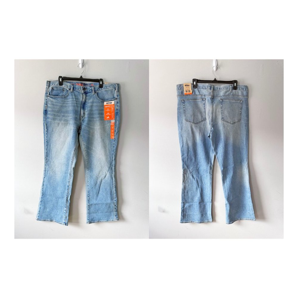 Men's Urban Pipeline™ Slim Bootcut MaxFlex Jeans - Light Wash 38x30 - Picture 2 of 12